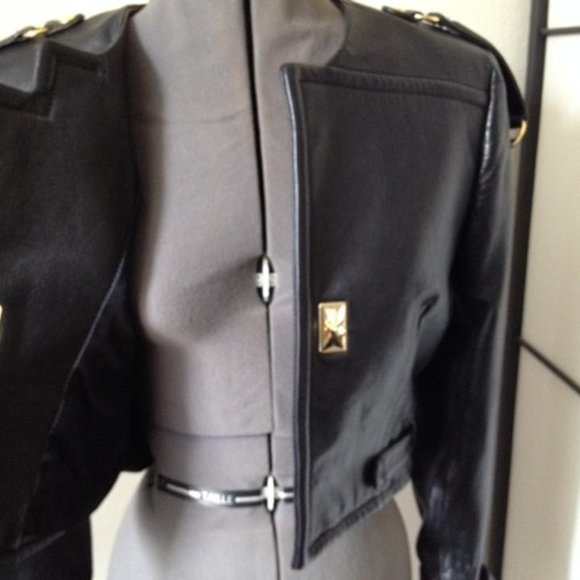 Rare Vintage MOSCHINO BLACK MODELLO #20727 Jacket Women's Size 4 - Picture 5 of 12